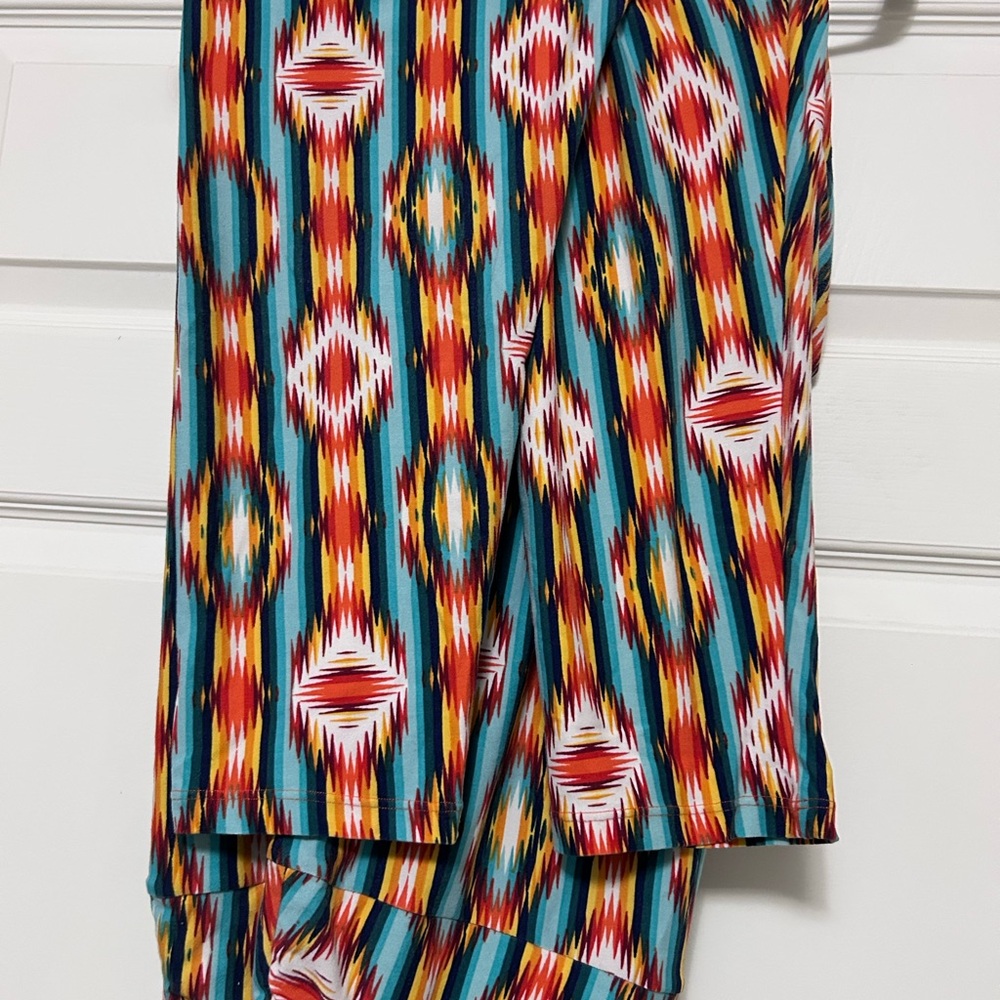 LuLaRoe TC2 Multicolor Geometric Leggings